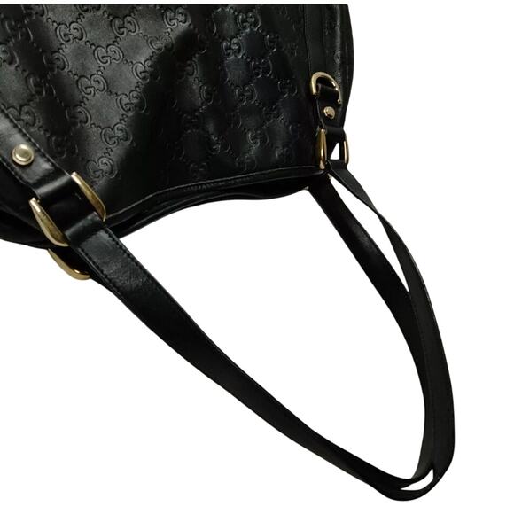 Gucci Black Guccissima Leather Abbey Hobo - Picture 4 of 10